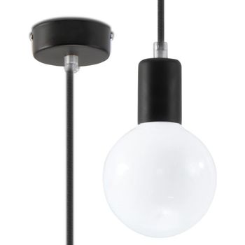 Lámpara colgante reorti negro