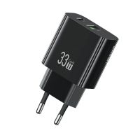 usams cc317 t65 33w cargador usb pd de 2 puertos usb-ausb-c carga rapida adaptador de enchufe de pared de la ue para ip