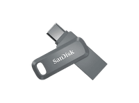 pendrive para movil 256 gb - sandisk ultra dual drive go usb-c 2 en 1 usb-a 32 otg 400 mbs gris