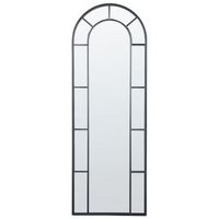 espejo de pared decorativo de estilo glamuroso 60 x 170 cm en color negro crosses