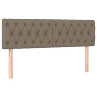 cabeceros tela gris taupe 160x7x7888 cm vidaxl