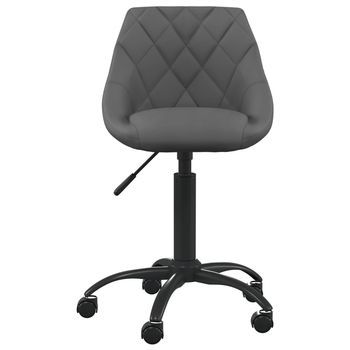 Silla De Oficina | Silla Gaming De Terciopelo Gris Oscuro