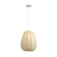 lampara colgante opra en rattan natural estilo acogedor