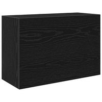 mueble de pared de bano madera ingenieria negro 60x25x40 cm vidaxl