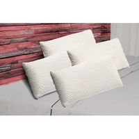 pack 4 almohadas visco luxury aloe vera 90 cm firmeza media termo sensible desenfundable