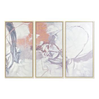 Cuadro Set 3 Lienzo Ps 180x4x120 Abstracto