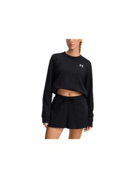 Sudadera Under Armour Rival Terry Crew Mujer Negro