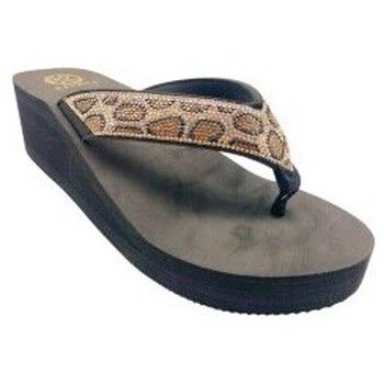 Kelara Chanclas Playa señora 62401 leopardo para mujer