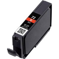 compatible red canon pgi-72r ink cartridge replaces canon 6410b001