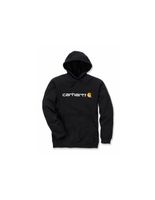sudadera carhartt signature logo hombre negro
