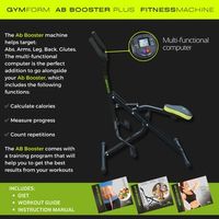 ab booster maquina de fitness todo en uno todos los musculos del cuerpo abdominales piernas gluteos brazos espalda quema grasa y tonifica ab