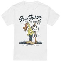 mickey mouse and friends camiseta goofy gone fishing para hombre