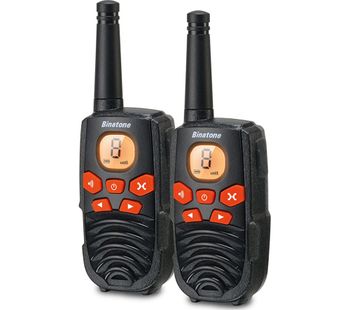 BINATONE Latitude 250 Walkie Talkie - Black & Orange, Black