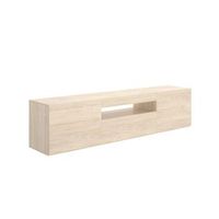 mueble de tv malmo 2 puertas con puerta abatible y compartimento natural 477x200x415 cm