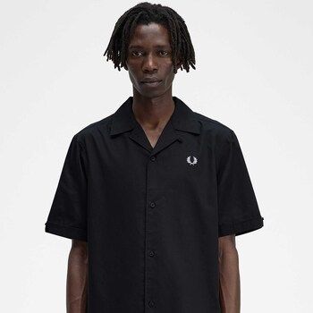 Fred Perry Camisa manga corta Fred Perry Tipped Hem Revere para hombre