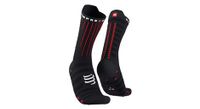 par de calcetines compressport aero negro   rojo