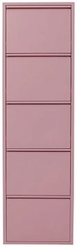 Zapatero de 5 compartimentos rosa