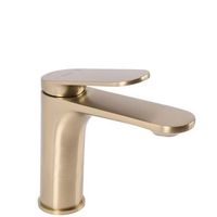 grifo de lavabo rea marco brush gold low