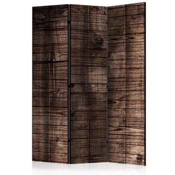 Biombo - Dark Brown Boards (135x172 Cm)