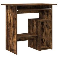 escritorio de madera contrachapada roble ahumado 80x45x74 cm