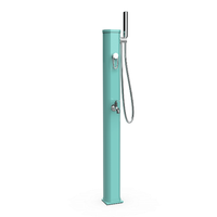 ducha solar piscina jardin exterior happy formidra 20l lavapies aluminio - aguamarina