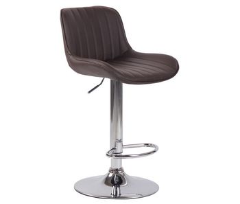 Taburete de bar lentini en cuero sintético 50x50x86-108 cm