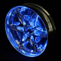 neon rim wall clock