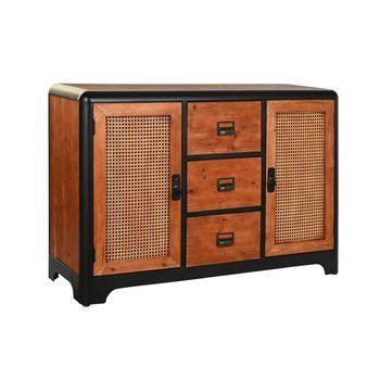 Buffet Abeto Metal 120x40x79 Marron Oscuro