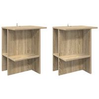 mesa de cafe 2 uds roble sonoma 40 x 30 x 49 cm vidaxl