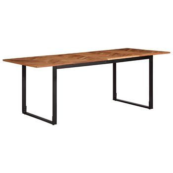 Mesa De Comedor 200x100x75 Cm Madera Maciza Acacia Vidaxl