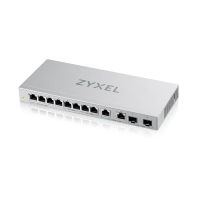 switch zyxel 8 puertos gigabit ethernet 2 puertos 25g 2 sfp no gestionado qos acl gris