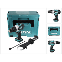 makita dhp 458 zj taladro atornillador percutor a bateria 18v  91 nm  maletin makpac - sin bateria sin cargador incluidos