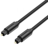 vention baebh cable de audio de fibra optica toslink 2m negro