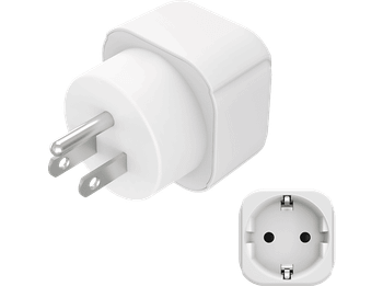 Adaptador de viaje - Hama EU-USA, Tipo B, C, 100 250 V, 15 A, Blanco