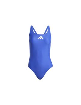 Bañador de Natación adidas 3 Bars Suit Mujer Azul