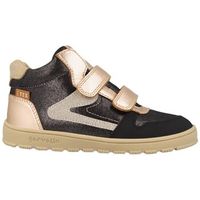 garvalin zapatillas altas bota en piel con velcro - barefoot para nina