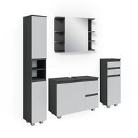 conjunto de muebles de bano j-shape 4 partes vicco