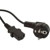 cable de alimentacion gembird pc-186-vde schuko a iec c13 18 m negro con toma acodada