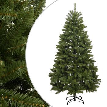 Árbol De Navidad | Decoraciones De Navidad Artificial Con Bisagras Y Soporte Verde 240 Cm Cfw597160