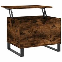 mesa de centro madera contrachapada roble ahumado 60x445x45 cm
