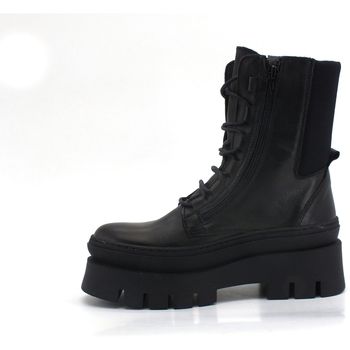 Divine Follie Botines Anfibio Combact Lacci Nero H19C para mujer