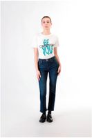 vaqueros ajustados de mezclilla medium darck blu 33