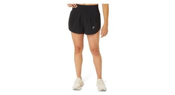 Pantalon corto  strong asics road mujer 3 5  strong  negro