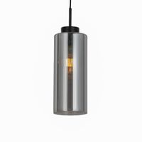 lampara colgante vidrio gris