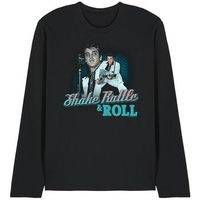 elvis presley camiseta manga larga shake rattle roll para mujer