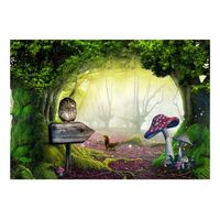 papel pintado 3d - rincon del buho 200x140 cm