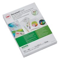gbc fundas de laminacion de documentos  a4  brillante  2x250 micras  50 unidades