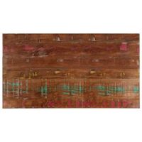 tablero mesa rectangular madera maciza reciclada 100x50x25 cm vidaxl