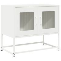 mueble para tv acero laminado en frio blanco 68x39x605 cm vidaxl