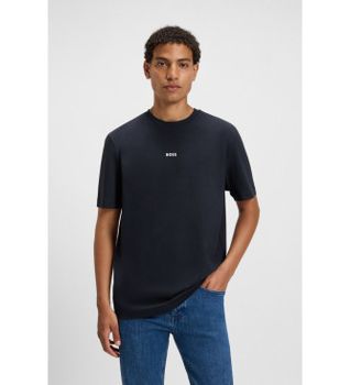 BOSS para hombre. 50473278 Camiseta Chup marino (M), Casual, Algodón, Manga corta